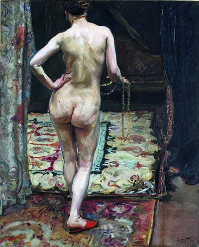 Nu feminino visto de costas de Max Slevogt