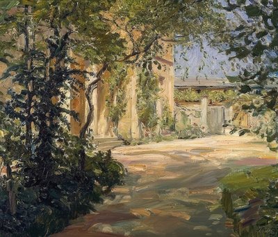 Casa de campo em Godramstein. 1909 de Max Slevogt