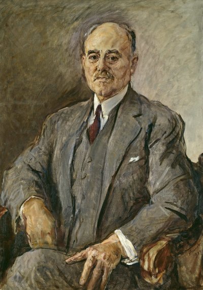 Retrato de Hermann Sudermann 1857-1928, 1927. de Max Slevogt