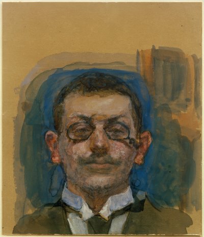 Auto-retrato em face de Max Slevogt