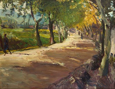 Rua perto de Godramstein de Max Slevogt
