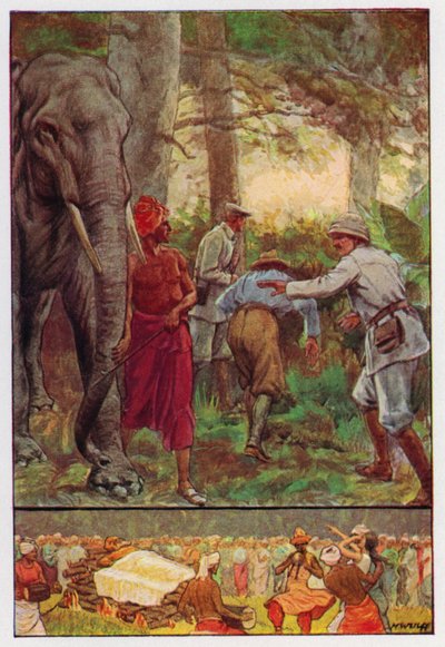 Ilustração para Around The World In Eighty Days por Jules Verne (cor litho) de Max Wulff