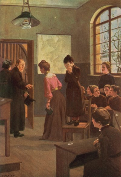 Ilustração para Jane Eyre por Charlotte Bronte (lito colorido) de Max Wulff