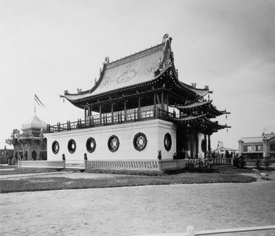 Pavilhão da China, exposição de toda a Rússia, Nizhny Novgorod, Rússia, 1896. de Maxim Dmitriev