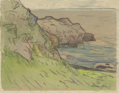 Costa rochosa na Bretanha Bretonse kustlandschap de Maxime Camille Louis Maufra