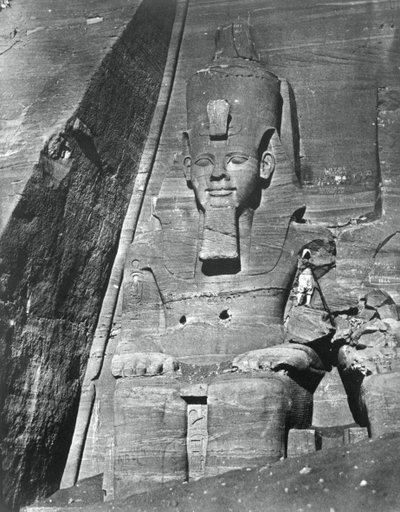 Estátua colossal, Egito, 1852. de Maxime Du Camp