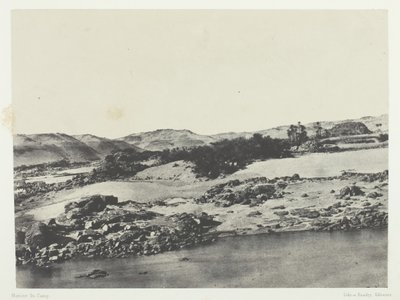 Entrada na Primeira Catarata, Alto Egito, 184951, impresso em 1852. de Maxime Du Camp