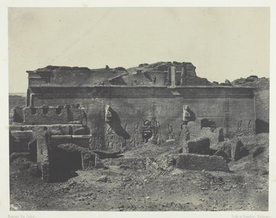Fachada traseira, Grande Templo de Dendera (Teutyres), Alto Egito de Maxime Du Camp