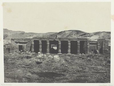 Gournah, Palácio de Menephta 1º; Tebas de Maxime Du Camp