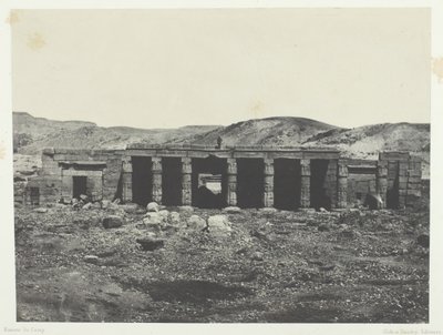 Gournah, Palácio de Menephta I, Tebas, 184951, impresso em 1852. de Maxime Du Camp