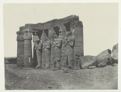 Gournah, Perystyle of the Tomb of Osymandias Western Ramesseum, Thebes, 184951. de Maxime Du Camp