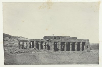 Gournah, Túmulo de Osymandias, Tebas, 184951, impresso em 1852. de Maxime Du Camp