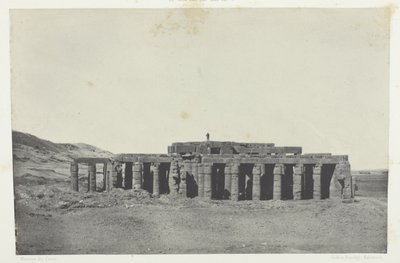 Gournah, Túmulo de Osymandias; Tebas, chapa 58 do álbum "Egypte, Nubie, Palestine et Syrie" (1852) de Maxime Du Camp
