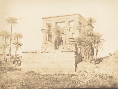 Grande Hypometre ou Typhonium, em Philae - Vista do Oriente, 1849-50. de Maxime Du Camp