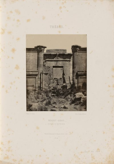 Grande Templo de Denderah de Maxime Du Camp