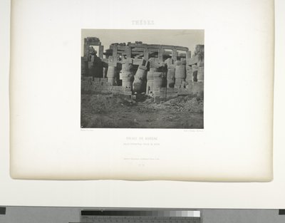 Grande Salão Hipostilo, Palácio de Karnak, Tebas de Maxime Du Camp