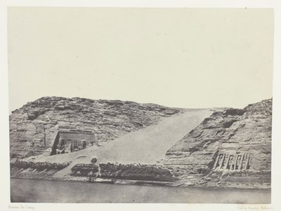 Ibsamboul, Les Deux Spéos; Nubie, chapa 101 do álbum "Egypte, Nubie, Palestine et Syrie" (1852) de Maxime Du Camp