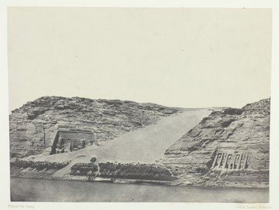 Ibsamboul, The Two Speos, Nubia, 184951, impresso em 1852. de Maxime Du Camp