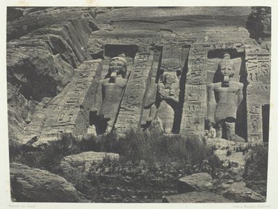Ibsambul, Southern Part Of The Hathor Spéos, Nubia, 184951, impresso em 1852. de Maxime Du Camp