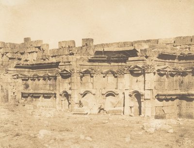 Interior do Templo de Baalbek Heliopolis, 15 de setembro de 1850. de Maxime Du Camp