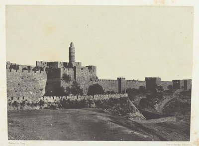 Jerusalém, Muralhas Ocidentais; Palestina de Maxime Du Camp