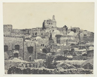 Jerusalém, bairro ocidental; Palestina de Maxime Du Camp
