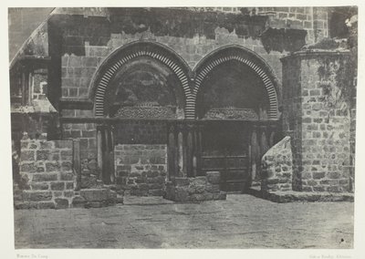Jerusalém, Arcadas inferiores da Igreja do Santo Sepulcro; Palestina de Maxime Du Camp