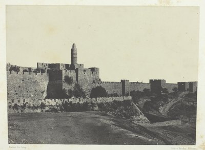 Jerusalém, Muralhas Ocidentais; Palestina de Maxime Du Camp