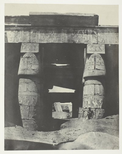 Karnak, Pórtico do Templo de Khons; Tebas de Maxime Du Camp