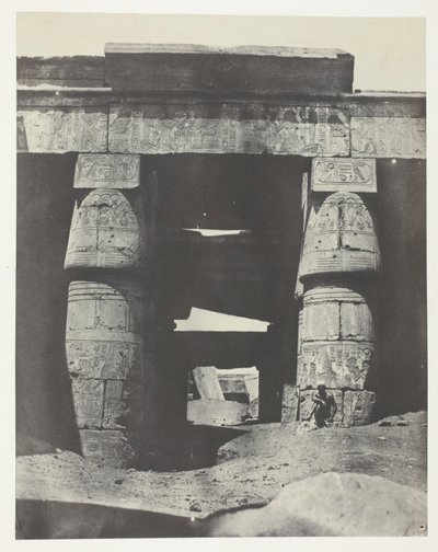 Karnak, Pórtico do Templo de Khons; Tebas de Maxime Du Camp