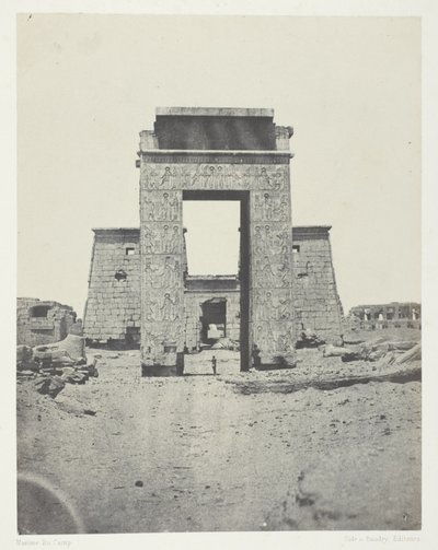 Karnak, Propylone do Templo de Khons; Tebas de Maxime Du Camp