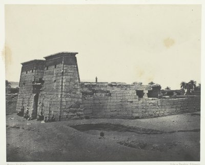 Karnak, Templo de Khons, Tebas, 184951, impresso em 1852. de Maxime Du Camp