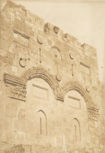 A Golden Gate em Jerusalém, Agosto de 1850. de Maxime Du Camp