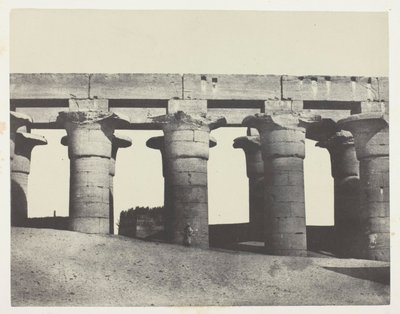 Luxor, Grande Colunata do Palácio; Tebas de Maxime Du Camp