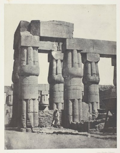 Luxor, Grupo de Colunas do Palácio; Tebas de Maxime Du Camp