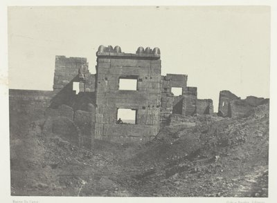 Medinet-Habou, Fachada Oriental do Gynécée de Ramsès-Mèiamoun; Tebas de Maxime Du Camp
