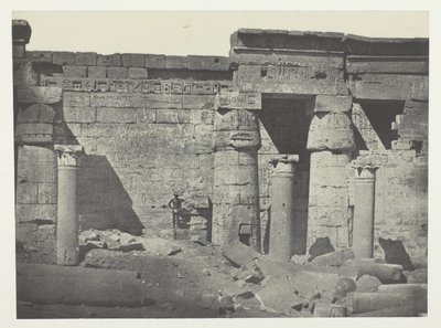 Medinet-Habou, Peristilo do Palácio de Ramsés-Méiamoun; Tebas de Maxime Du Camp