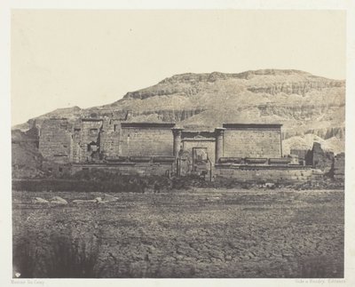 Medinet-Habou, Vista Geral dos Rines, Tebas de Maxime Du Camp