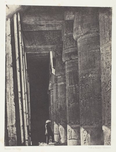 Medinet-Habou, Galeria do Palácio de Ramsés-Méiamoun; Tebas de Maxime Du Camp