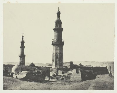Mesquita de Aly-Bey, Girgeh, Alto Egito, 184951, impressa em 1852. de Maxime Du Camp