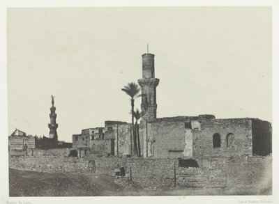 Mesquita perto de Bab-el-Saïda, Kairo, 184951, impresso em 1852. de Maxime Du Camp