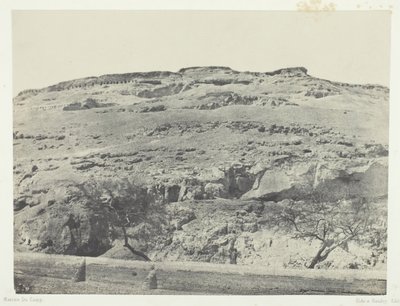 Necrópole de Lycopolis Antigo, Alto Egito, 184951, impresso em 1852. de Maxime Du Camp