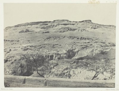 Necrópole da antiga Licópolis, Alto Egito, chapa 12 do álbum "Egypte, Nubie, Palestine et Syrie" (1852) de Maxime Du Camp