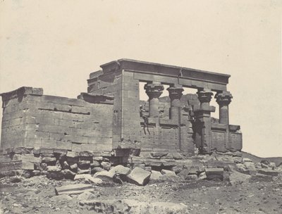 Núbia. Templo de Deböd. Parembol da rota de Antonin, 1850. de Maxime Du Camp