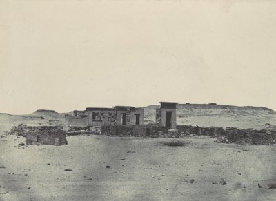 Núbia. Templo e Aldeia de Debod. Parembol do itinerário de Antonin, 1850. de Maxime Du Camp