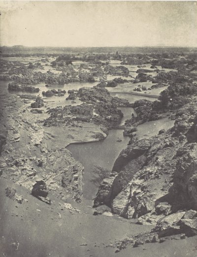 Núbia. Vista mais cavalheiresca da Segunda Catarata, 1850. de Maxime Du Camp