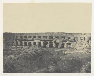 Palácio de Karnak, Apartamentos Privados do Palácio, Passeio de Tothmes III; Tebas de Maxime Du Camp