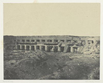 Palácio de Karnak, Apartamentos Privados do Palácio, Passeio de Tothmes III; Tebas de Maxime Du Camp