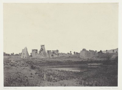 Palácio de Karnak, Propileus do Sul; Tebas de Maxime Du Camp