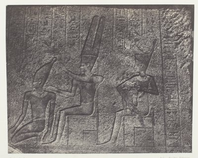 Palácio de Karnak, Esculturas Exteriores do Santuário de Granito; Tebas de Maxime Du Camp